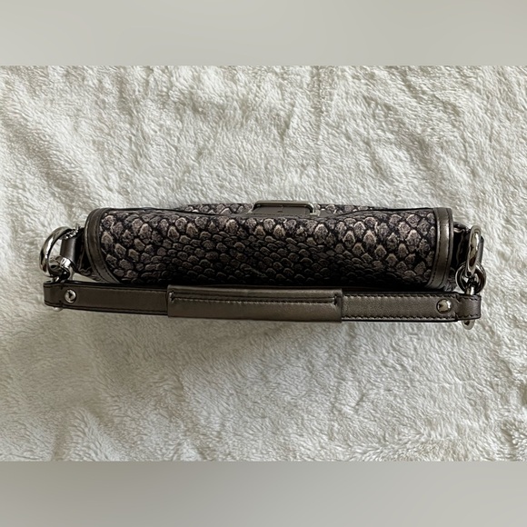 EUC Coach Snakeskin Print Bag with Additional Crossbody Strap - Picture 13 of 14